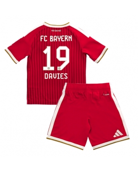 Billige Fotballdrakt Bayern Munich Alphonso Davies #19 Replika Hjemmedraktsett Barn 2026-27 Kortermet (med bukser)